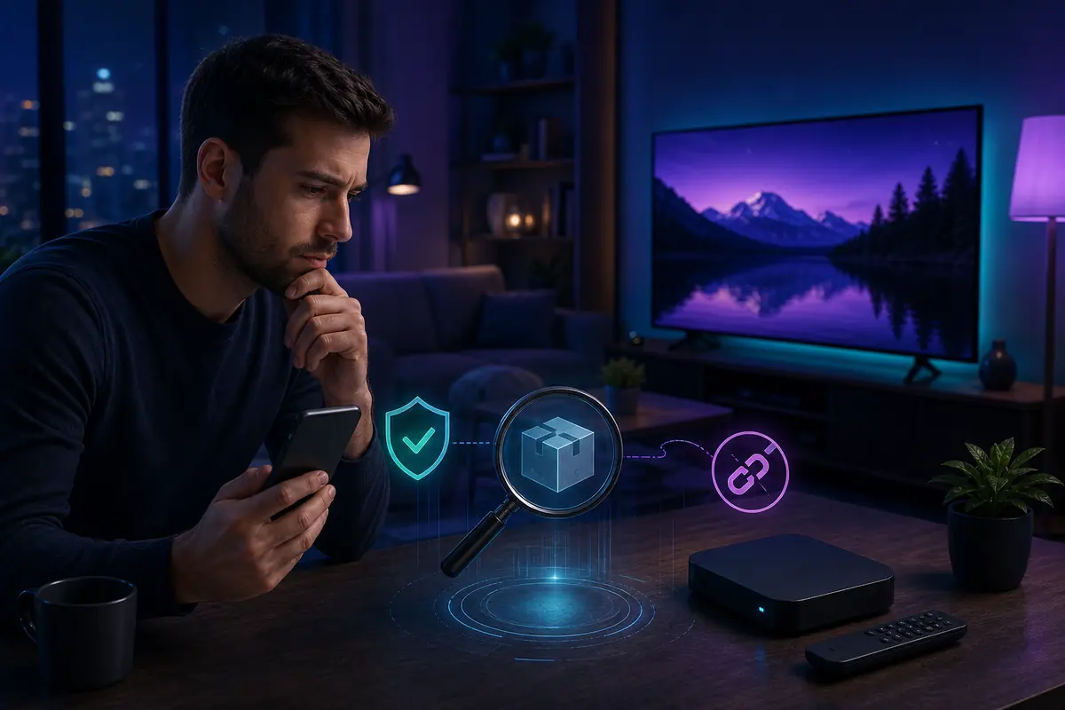 Utilisateur vérifiant un paquet Android avant installation